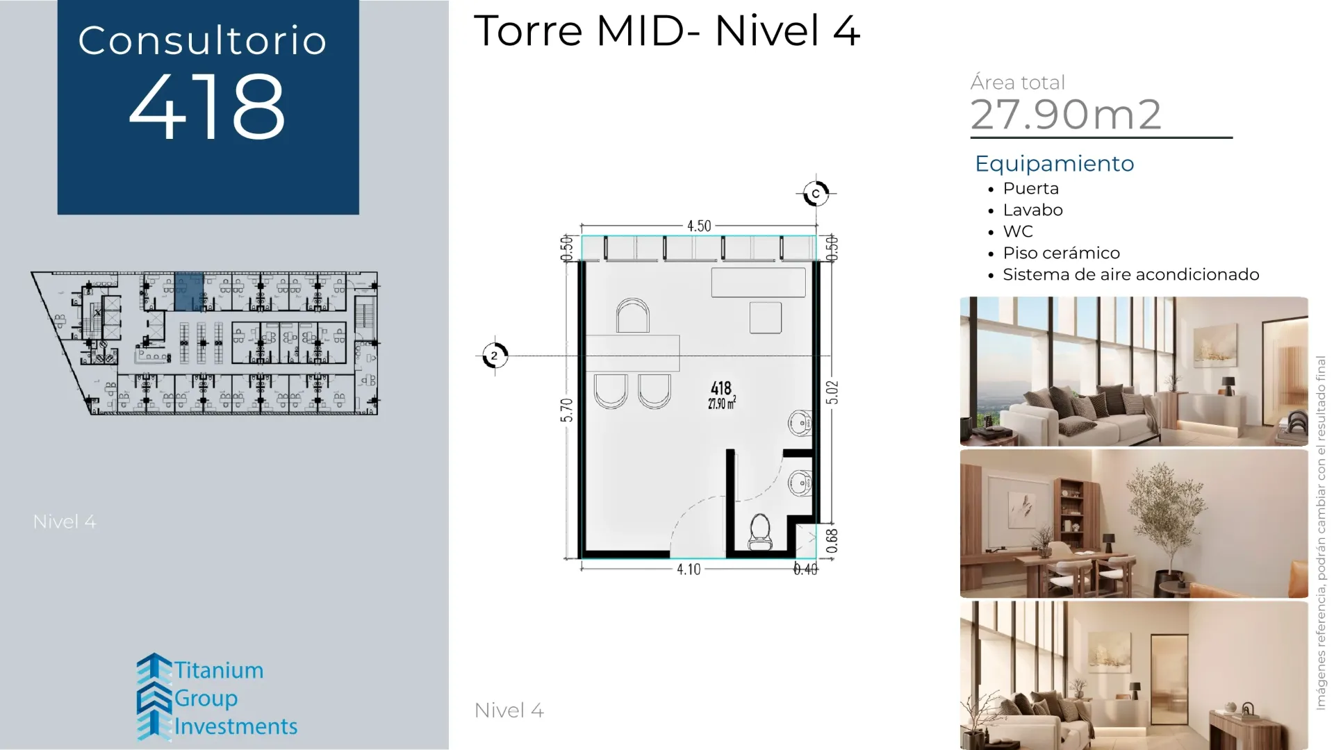 [T_MID_N04_418] Consultorio 418