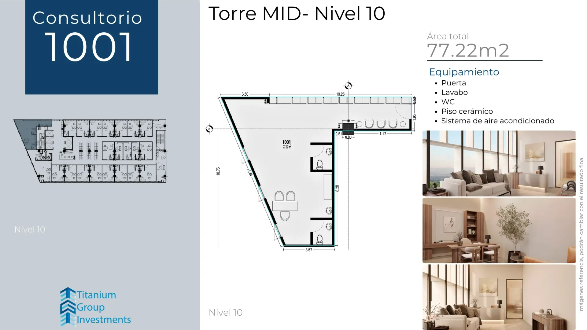 [T_MID_N10_1001] Consultorio 1001
