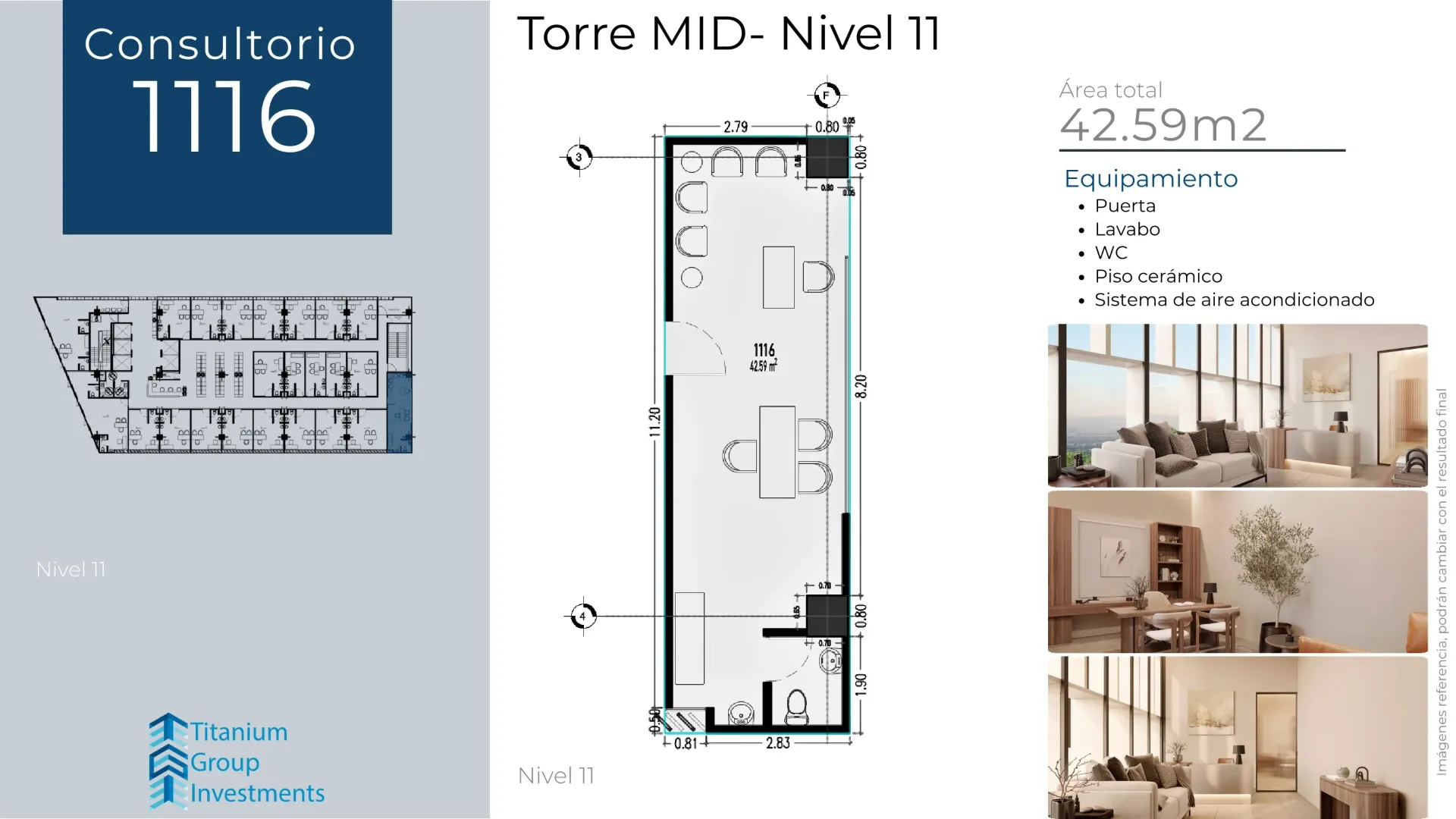 [T_MID_N11_1116] Consultorio 1116